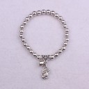 Pulsera de mujer con bolas y colgante H566 1