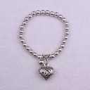 Pulsera de mujer con bolas y colgante H566 3