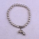 Pulsera de mujer con bolas y colgante H566 8