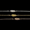 Pulsera de mujer con cadena de hojas A1707 2