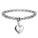 Pulsera de mujer con colgante de corazón H60 28