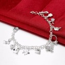 Pulsera de mujer con colgantes P131 5