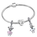 Pulsera de mujer con corazón H572 5