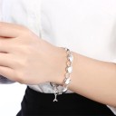 Pulsera de mujer con corazones en cierre americano 2