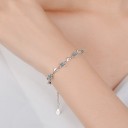 Pulsera de mujer con corazones y piedras A1670 2