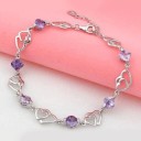 Pulsera de mujer con corazones y piedras. 2