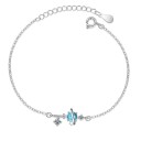Pulsera de mujer con cristal azul 4