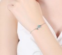Pulsera de mujer con cristal azul 1
