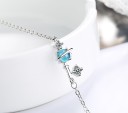 Pulsera de mujer con cristal azul 2