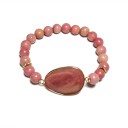 Pulsera de mujer con cuentas y piedra 4