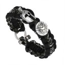 Pulsera de supervivencia espartana para hombre 16