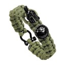 Pulsera de supervivencia espartana para hombre 9