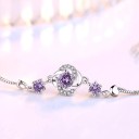 Pulsera doble de mujer con piedras 2