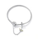 Pulsera mujer flor y abeja 1