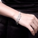 Pulsera multicapa de mujer con corazones 2