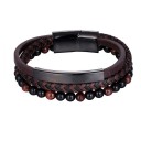 Pulsera multicapa para hombre H520 8
