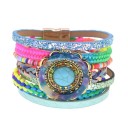 Pulsera multicapas mujer H434 14