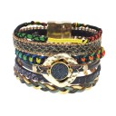 Pulsera multicapas mujer H434 6