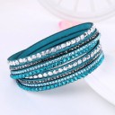 Pulsera multicapas para mujer con piedras 13