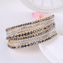 Pulsera multicapas para mujer con piedras 3