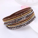 Pulsera multicapas para mujer con piedras 8