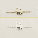 Pulsera unisex con panda J1633 dorado