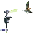 Pulvérisateur de mouvement répulsif pour animaux avec panneau solaire détection de chaleur et de mouvement jusqu'à 10 m angle 120° portée 93 m² protection de jardin 2