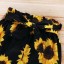 Puncte pentru fete și pantaloni scurți cu floarea-soarelui 4