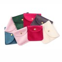 Pungă de catifea colorată pentru bijuterii 8×8 cm cu închidere prin capse, pungă moale de protecție pentru bijuterii și obiecte mici 2