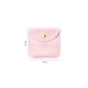 Pungă de catifea colorată pentru bijuterii 8×8 cm cu închidere prin capse, pungă moale de protecție pentru bijuterii și obiecte mici 4