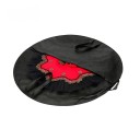 Pungă pentru fustă tutu 108 cm rotundă cu fermoar și mânere, husă din viscoză neagră pentru costume de balet și rochii cu crin 1