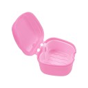 Pungă pentru proteze dentare cu capac 8,5 x 8 x 6,5 cm din plastic colorat pentru păstrarea protezelor și a aparatului dentar acasă 3