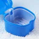 Pungă pentru proteze dentare cu capac 8,5 x 8 x 6,5 cm din plastic colorat pentru păstrarea protezelor și a aparatului dentar acasă 12