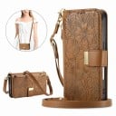 Pungcover til Samsung Galaxy S24 Ultra med crossbody rem og håndledsrem Flipcover med kortpladser og lynlås Kunstlæder 16