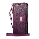 Pungesag til Samsung Galaxy S24 FE med crossbody rem og håndledsrem Flipet cover med kortpladser og lynlås Kunstlæder 8