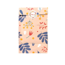 Pungi de hârtie pentru cadouri 24 buc 12 x 8 x 22 cm cu model vegetal Pungi Kraft pentru biscuiți și dulciuri cu autocolante de 3,5 cm 6