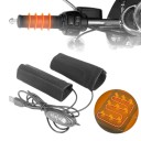 Punho aquecido eléctrico 3 níveis Antivibração e antideslizante USB 5 V Manga 9,5 x 14,5 cm Velcro Preto Para moto e scooter 4