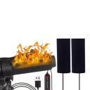 Punho aquecido eléctrico 3 níveis Antivibração e antideslizante USB 5 V Manga 9,5 x 14,5 cm Velcro Preto Para moto e scooter 6