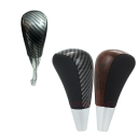 Punho da alavanca de mudança 10 cm em pele PU para automático, cor carbono 3