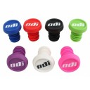 Punhos e tampas para bicicleta 28 x 20,5 mm Tampas de guiador antiderrapantes Pontas coloridas BMX MTB DH FR Andador Punhos de ciclismo 1 par Fixação sólida 1