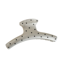 Punktierter Haarclip Bogenform breit 11,7 x 5,5 cm Damen Haarschmuck Große dekorative Klammer fester Halt 1