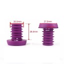Puños y tapones para manillar de bicicleta de 28 x 20,5 mm, antideslizantes, con extremos de colores, para BMX, MTB, Dh, Fr, 1 par de manillares de bicicleta de equilibrio con montaje fijo 2