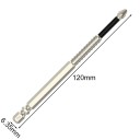 Punta PH2 antideslizante de 120 mm de longitud, con cuerpo largo y cabeza moleteada para atornillados profundos y precisos en lugares de difícil 2