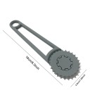 Punzonatrice manuale a rullo per cartone 20,5 cm Intervallo di fori regolabile Strumento ergonomico per la perforazione di carta e cartone 2