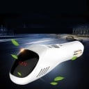 Purificador de aire para coche con pantalla Conexión al encendedor del coche Voltaje de entrada de 12 a 24 V Dimensiones compactas de 10,5 x 3