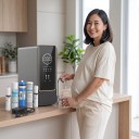 Purificatore d'acqua da cucina con osmosi inversa, display TDS, rapporto di scarto 2:1, 800G 2,1 l/min, filtrazione RO a 4 stadi, nero, da installare sotto il lavello 2