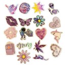Purple Stickers 50 pcs E239 4