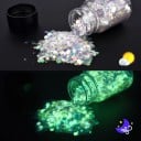 Purpurinas luminosas para resina epóxica Pigmentos para brillar en la oscuridad Colores metálicos Efectos UV Colores neón para rellenos 4