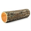 Puun muotoinen pyöreä tyyny 43 × 13 cm ergonominen tuki tyyny vetoketjulla nukkumiseen ja rentoutumiseen 1