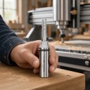 Puusepän jyrsin 6 x 24 mm Suora kolmoiskärki TCT Varsi 12,7 mm 1/2 tuumaa Kovametallikärjet Yläsorvaus ja CNC Hopea Puu ja levyt 4